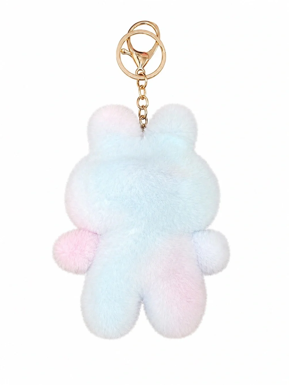 Pastel Pink Plush Bunny Keychain Bag Charm Kawaii Cute